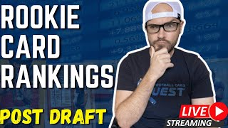 Updated 2024 NFL Card Rankings Live eBay Sniping amp High Stakes Fantasy Football Draft [upl. by Carberry]