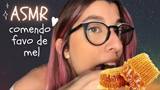 asmr mukbang favo de mel HONEYCOMB  eating sounds [upl. by Cirad]