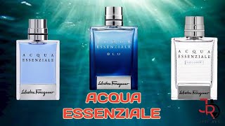 ACQUA ESSENZIALE ACQUA ESSENZIALE BLU Y ACQUA ESSENZIALE COLONIA DE SALVATORE FERRAGAMO RESEÑA [upl. by Atinel]