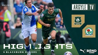 Highlights  Plymouth Argyle 30 Blackburn Rovers [upl. by Yejus]