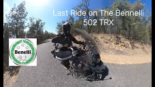 Last Ride on the Benelli 502 TRK [upl. by Johnnie873]