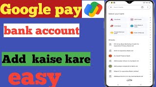 how to add bank account in google pay  google pay me bank account kaise add kare  2024 [upl. by Ambie]