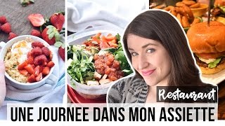 WHAT I EAT IN A DAY  UNE JOURNÉE DANS MON ASSIETTE VLOG  Repas sur le pouce et restaurant [upl. by Swift]