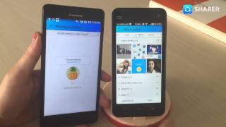 SHAREit Tutorial How to transfer files between Android devices [upl. by Ahtram187]