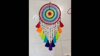 Crochet dream catcher🌈🧶🧶🧶 [upl. by Vaughn]