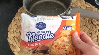 Noodle 🍜tarifiNOODLE NASIL HAZIRLANIR3 dakikada noodle hazırlamaküçük inciler [upl. by Stubstad]