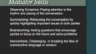 Mediation 101  Essential Mediator Skills [upl. by Yerffoej611]