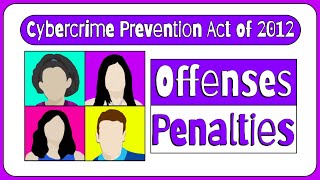 Cybercrime Offenses and Penalties in RA No 10175 Cybercrime Prevention Act of 2012 [upl. by Lebar369]