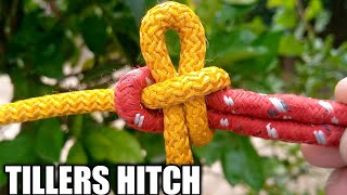 How to tie a Tiller hitchvery easy to reales Tiller hitch [upl. by Nidorf]