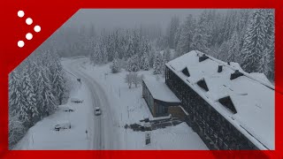 Madonna di Campiglio imbiancata dopo abbondanti nevicate le immagini dal drone [upl. by Wickner]