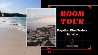 Royalton Blue Waters Jamaica Interconnecting King amp 2 Doubles Luxury Junior Suite Room Tour Oct 2021 [upl. by Eiryk906]