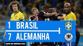 BRASIL 1 X 7 ALEMANHA  MELHORES MOMENTOS   GLOBO HD 720p  COPA DO MUNDO 2014 [upl. by Madelene]