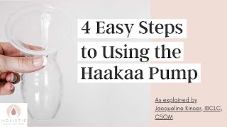 4 Easy Steps to Using the Haakaa Pump [upl. by Aihsekin]