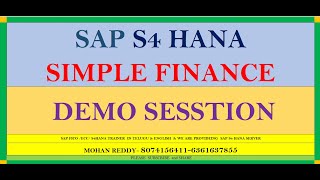 SAP FICO DEMO [upl. by Lodge508]