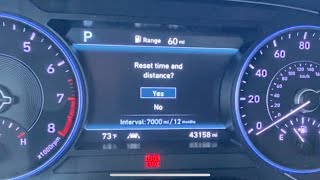 Hyundai Palisade Service light Reset [upl. by Reviel]