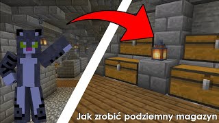 JAK ZROBIĆ MAGAZYN POD ZIEMIĄ W MINECRAFT  MINECRAFT PORADNIK [upl. by Llenet]