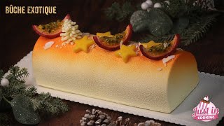 ❅ Recette de Bûche de Noël Exotique Passion Mangue Litchi ❅ [upl. by Nicolis]