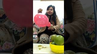 Ye kaisa expeiment hai👨‍🔬🤷‍♀️ experiment food fruit beersong song love balloon gonewrong [upl. by Esiouqrut]