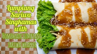 Lumpiang Sariwa Singkamas with Homemade Lumpiang Sariwa Wrapper [upl. by Kevan]