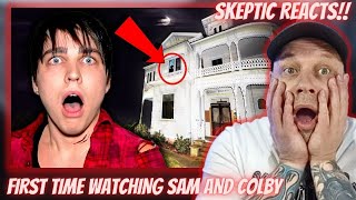 My FIRST TIME Checking Out SAM amp COLBY Ghost Hunters  A SKEPTIC Reaction [upl. by Lonier380]