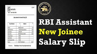 RBI ASSISTANT 2022 REVISED SALARY SLIP  ALLOWANCES amp PERKS [upl. by Eissirc]