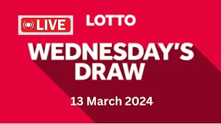 The National Lottery Lotto Draw Live Results from Wednesday 13 March 2024  lotto live [upl. by Etirugram]