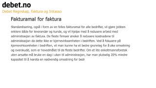 Fakturamal for faktura  Debet Faktura og Inkasso [upl. by Noble]