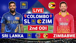 Sri Lanka vs Zimbabwe 2nd ODI Live Scores  SL vs ZIM 2nd ODI Live Scores amp Commentary [upl. by Asatan620]