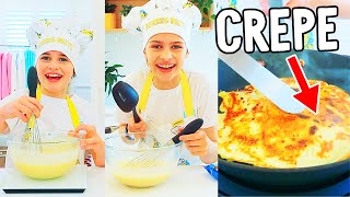 CREPE CUP COOK OFF  Naz VS Sockie  NORRIS NUTS COOKING [upl. by Bradski998]