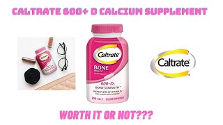 Caltrate 600 D Calcium Supplement Review [upl. by Siravart117]