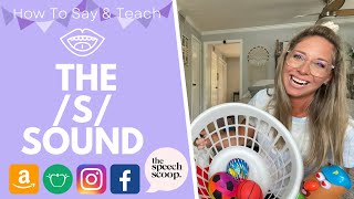 HOW TO SAY quotSquot SOUND AT HOME SPEECH THERAPY EXERCISES Speech Therapy for Toddler Lisp w Hand Cues [upl. by Nafets]