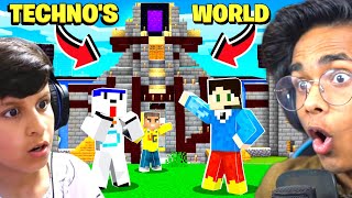 I SURPRISED Piyush Joshi with Techno Gamerz MINECRAFT WORLD [upl. by Remus]