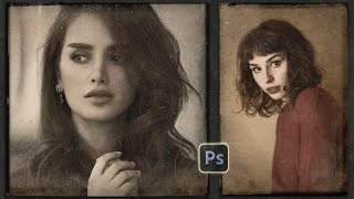 Create a Vintage Photo Effect  Photoshop Tutorial [upl. by Konstanze]