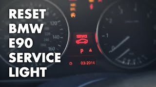 How to reset BMW E90E92 Service Light  Oil Brake Fluid Etc [upl. by Phyllis935]