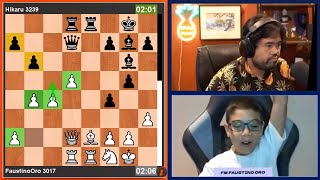 🎦 Faustino Oro vs Hikaru Nakamura  arenakings hikarunakamura [upl. by Amocat]