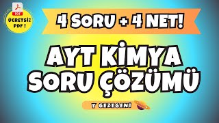 🔥 4 SORUDA AYT KİMYA 4 NET aytkimya [upl. by Redmond]