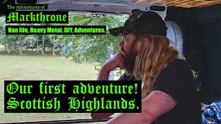 Our first adventure in the Scottish Highlands Forres and Findhorn Beach  VANLIFE UK [upl. by Annairam]