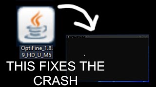 How to fix Optifinejar or any jar file not opening or instantly crashing [upl. by Aihsital]