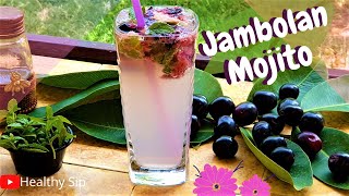 Jambolan Mojito  Jamun Mojito  Black Plum Mojito  Indian Blackberry  Java Plum [upl. by Einatsed549]