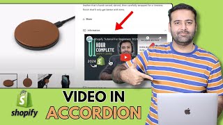 How To Add Video Inside Collapsible Accordion  Product Description Shopify [upl. by Esaertal]