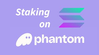 Solana A Quick Guide On How To Stake Solana On Phantom Wallet [upl. by Aserahs]