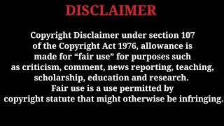 Copyright Disclaimer Under Section 107  YouTube Disclaimer  YouTube Copyright Disclaimer [upl. by Ydnil]