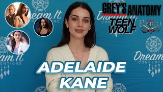 Adelaide Kane talks about Reign Greys Anatomy Yasuda amp Jules relationship amp Teen Wolf [upl. by Jochbed423]