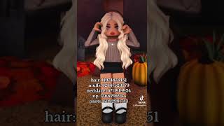 BLOXBURG FALL OUTFIT CODES roblox bloxburg welcometobloxburg [upl. by Enilarac]