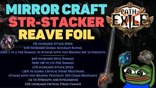 MIRROR Crafting an Original Sin Jewelled Foil for StrStack Reave Builds in PoE 322 Ancestors [upl. by Ainad246]