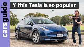 Tesla Model Y 2024 review Long Range  Is this the best new electric SUV for family car buyers [upl. by Ekalb]