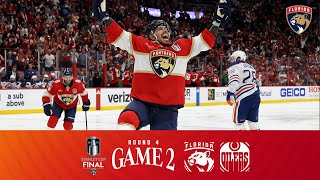 Panthers vs Oilers  Stanley Cup Final Game 2 Highlights  61024 [upl. by Brocklin]