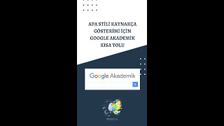 APA Stili Kaynakça Google Akademik [upl. by Aenotna]