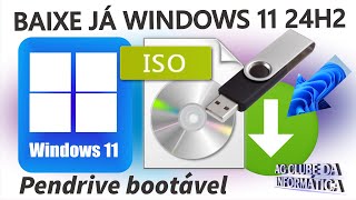 Como Baixar a ISO Windows 11 24H2 e Pendrive Bootável [upl. by Epner]