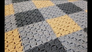 Part 3  C2C Join as You Go Blanket Crochet Tutorial [upl. by Sammons]